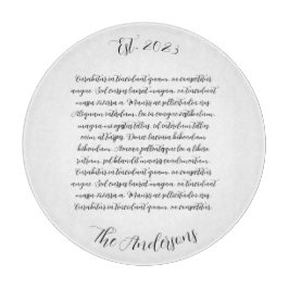 Personlig Sång Lyrics Glass Charcuterie Board