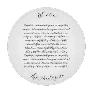 Personlig Sång Lyrics Glass Charcuterie Board