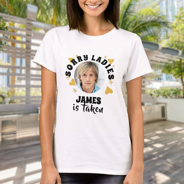 Personlig Sängvätstparty Brudgummens Ansiktsfoto T Shirt (Personalized Bachelorette Party Grooms Face Photo T-Shirt)