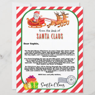 Personlig Santa Brev till Kids Anpassningsbar Mess