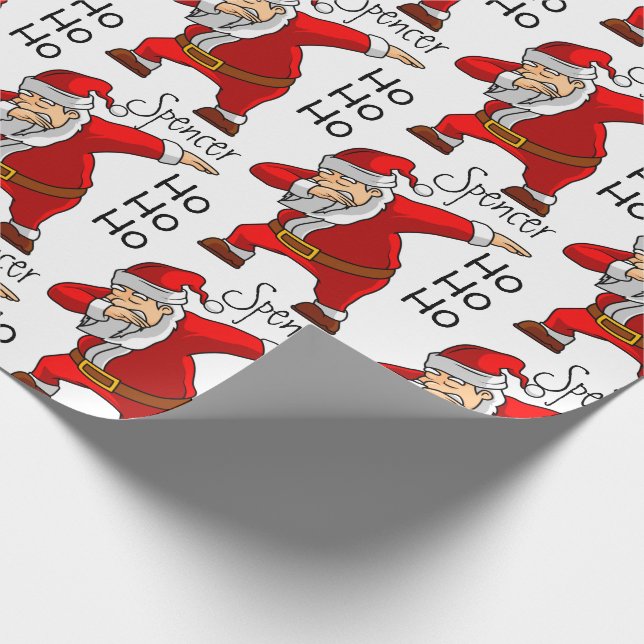 Personlig Santa Dabbing Presentpapper (Hörn)