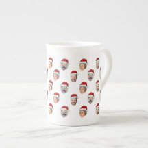 Personlig Santa Hat Ansikte 3 Photo jul Gift