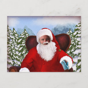 Personlig Santa Lägg till ditt foto Helg Vykort