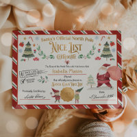 Personlig Santa Officiell Nice-listcertifikat