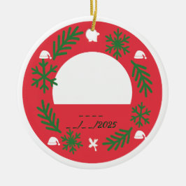 : Personlig Santa Paws Husdjur Ornamente | Anpassa Julgransprydnad Keramik