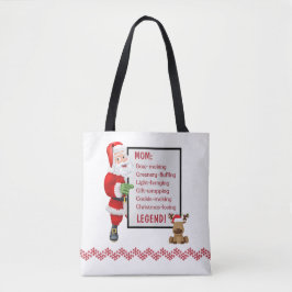 Personlig Santa Reindeer jul Tygkasse