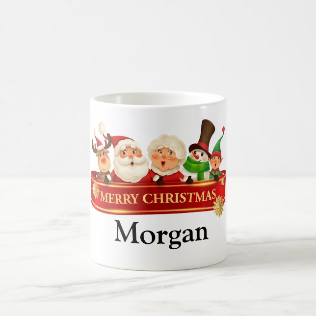 PERSONLIG SANTA,SNÖGUBBE,ELF WISHING CHRISTMAS KAFFEMUGG (Center)
