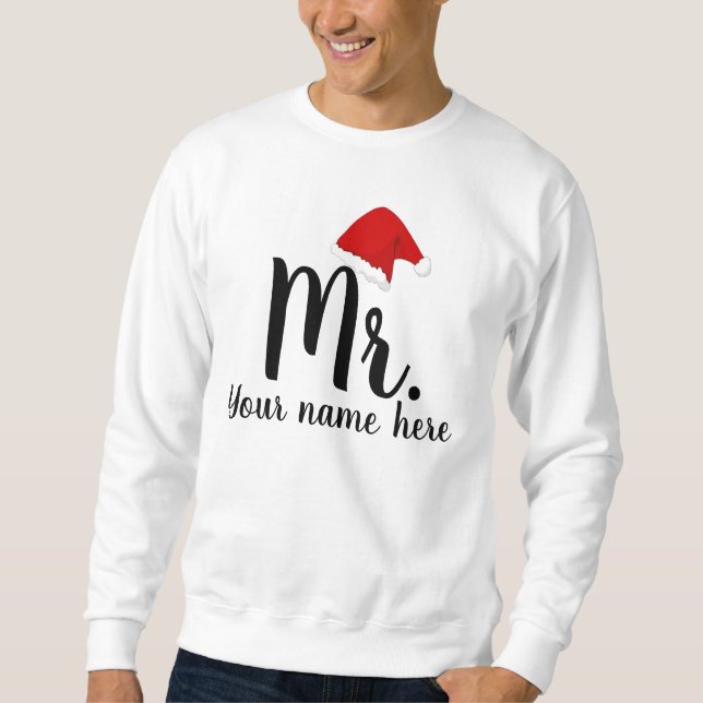 Personlig Santa Sweatshirt (Framsida)