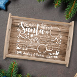 Personlig Santa Tray för Kväll-julgranar Frukostbricka<br><div class="desc">En söt bondgård i stil för jul för att få Jultomten att känna extra speciellt i år. Det finns gott om utrymme för alla jultomtens favoritslitningar: hans mjölk och kakor, och glöm inte också att Rudolph's carrot behandlar! De här facken gäller i flera år för kom och kan vara personlig...</div>