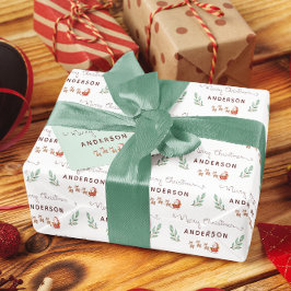 Personlig Santa Wrapping Papper Presentpapper