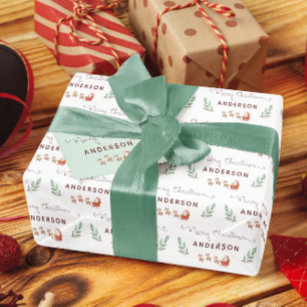 Personlig Santa Wrapping Papper Presentpapper