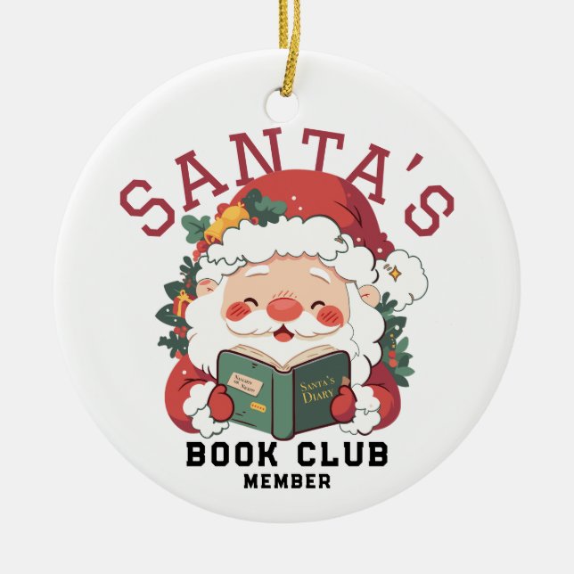 Personlig Santa's Bok Klubb Ornament (Framsidan)