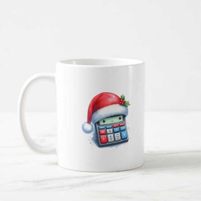 Personlig Santa's Favorite Accountant Kaffemugg (Vänster)