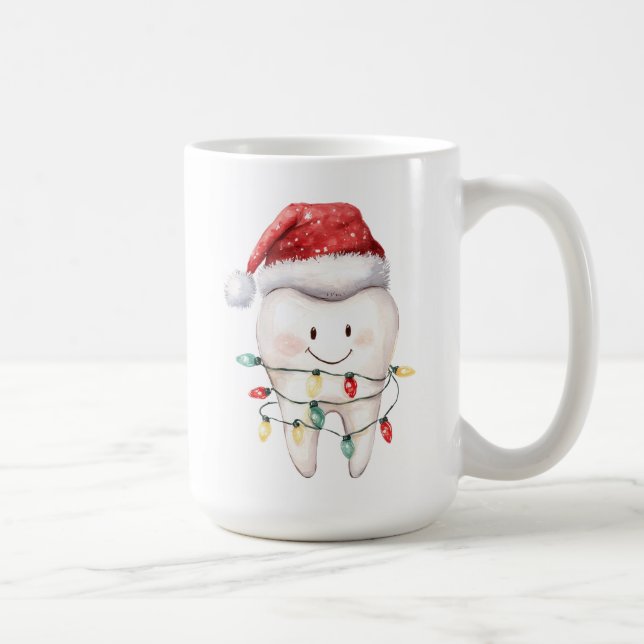 Personlig Santa's Favorite Dentist Mugg (Höger)