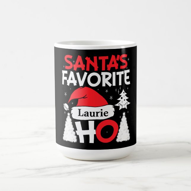 Personlig Santa's Favorite Ho Coffee Mugg (Center)