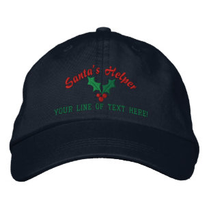 Personlig Santa's Helper Broderad Keps