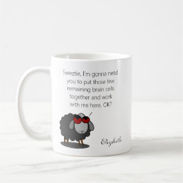Personlig Sarcasm Funny Brain Cells Humor Witty Kaffemugg