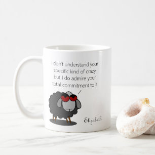 Personlig Sarcasm Funny Crazy Kind Humor Witty Kaffemugg