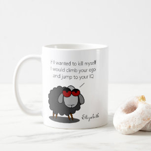Personlig Sarcasm Funny IQ Humor Witty Joke Kaffemugg