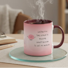 Personlig sarkastisk rolig present till honom henn mugg