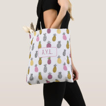 Personlig Sassy Pineapple Tote Bag