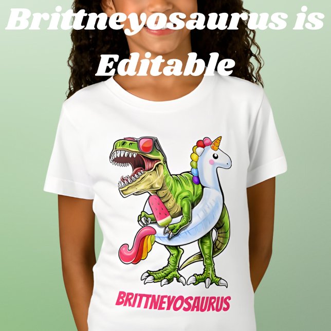 Personlig Saurus Coola T-Rex, sommartid T Shirt (Skapare uppladdad)
