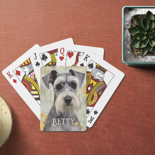 Personlig Schnauzer Casinokort