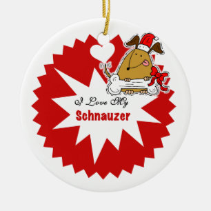 Personlig Schnauzer Keepsak Ornament