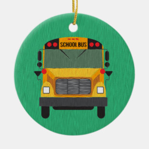 Personlig School Buss / Buss Driver Gift Ornament