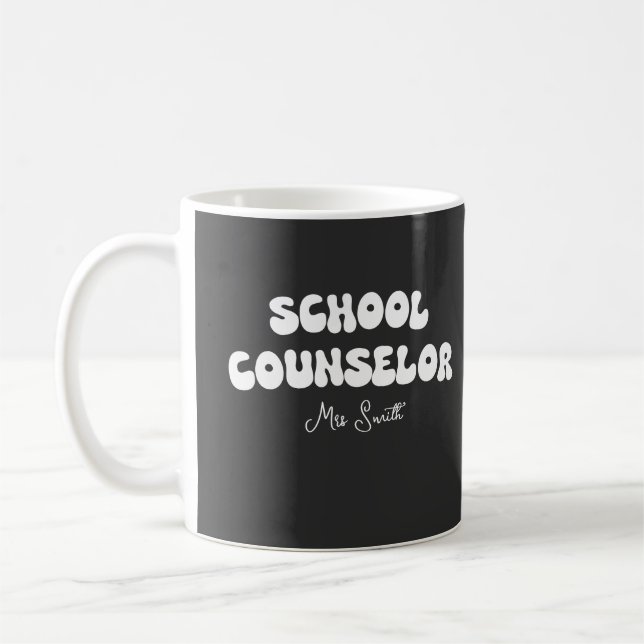 Personlig School Counselor Gift Kaffemugg (Vänster)
