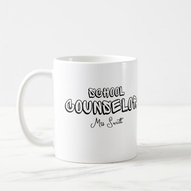 Personlig School Counselor Kaffemugg (Vänster)