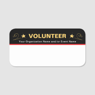 Personlig School Event Personal Volunteer Namnbricka