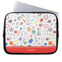Personlig School Supplies Mönster First Namn