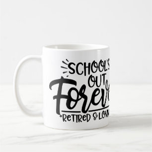 Personlig "School's Out" Lärare Pension Kaffemugg