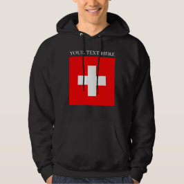 Personlig Schweiz Flagga Schweiz Swiss Europe Hoodie