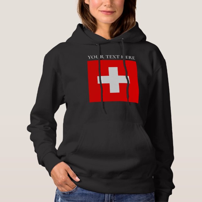 Personlig Schweiz Flagga Schweiz Swiss Europe T Shirt (Framsida)