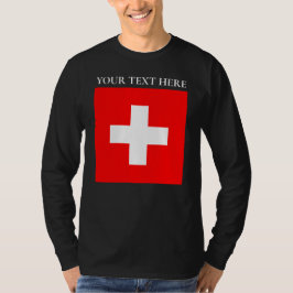 Personlig Schweiz Flagga Schweiz Swiss Europe T Shirt