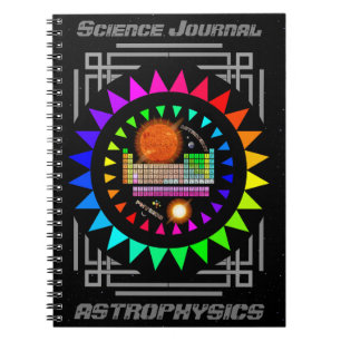 Personlig Science Journal Astrofysics bärbar dato Anteckningsbok