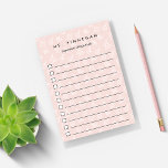 | Personlig Science Teacher to Do List Post-it Block<br><div class="desc">Wow ditt barns favoritlärare på helgdagarna eller lärarveckan med dessa personliger för att göra-lista med post-it-anteckningar som innehåller ett tema mönster av mikroskop,  bakers,  atomer och bokar på en pastellbakgrund för  rosa. Anpassa med lärarens namn och ytterligare anpassningsbar (visas med "viktigt sak att göra").</div>