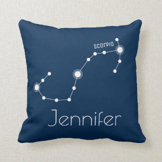 Personlig Scorpio Zodiac Constellation Kudde
