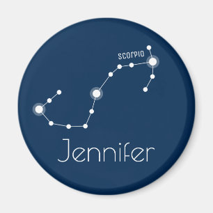 Personlig Scorpio Zodiac Constellation Magnet