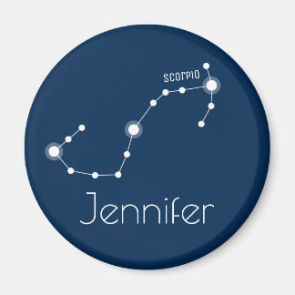 Personlig Scorpio Zodiac Constellation Magnet