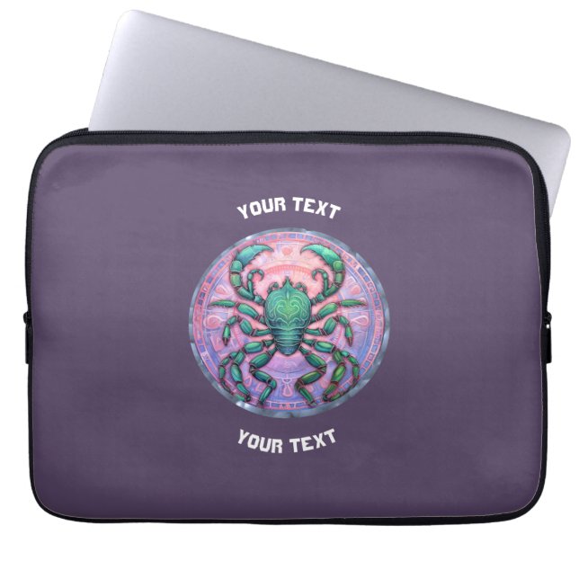 PERSONLIG Scorpio ZODIAC SIGN Laptop Fodral (Framsidan)