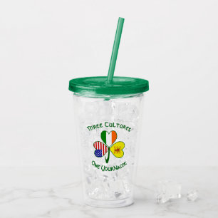 Personlig Scot Lion Irland USA Shamrock Take Away Mugg