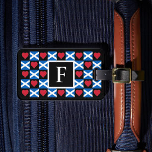 Personlig Scotland Flagga Scottish Anpassningsbar Bagagebricka