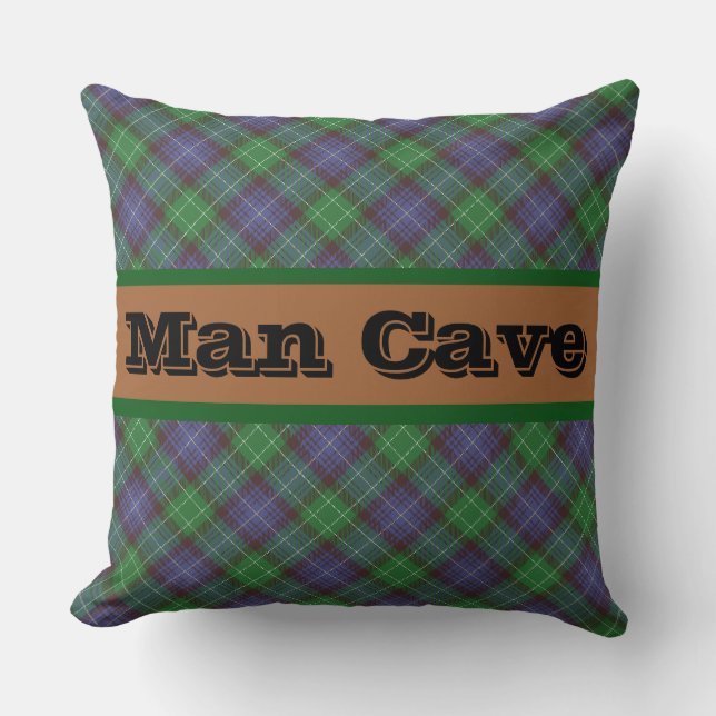 Personlig Scottie Tartan Kudde (Framsida)