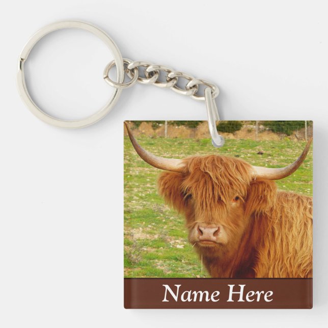Personlig Scottish Highland Cow (Framsidan)