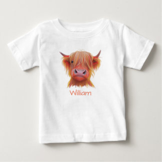 personlig Scottish Highland Hairy Cow T Shirt