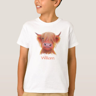 personlig Scottish Highland Hairy Cow T Shirt