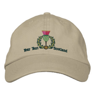 Personlig Scottish Thistle Scotland Spirit Broderad Keps